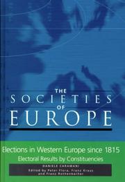 Elections in western Europe since 1815 : electoral results by constituencies