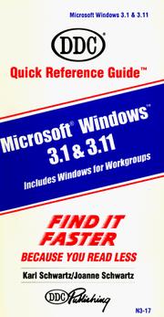 Cover of: Microsoft Windows 3.1 and 3.11 (Quick Reference Guide)