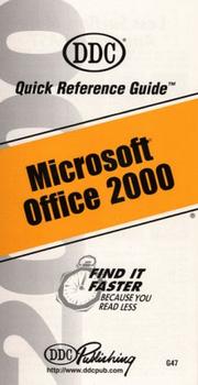 Cover of: Office 2000 Quick Reference Guide (Quick Reference Guides)