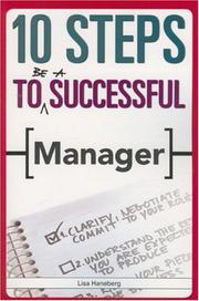 Cover of: 10 Steps to Be A Successful Manager (10 Steps) (10 Steps)