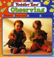 Cover of: Observing: Toddler Workbooks (Learn Today for Tomorrow)
