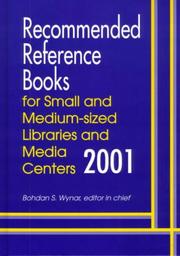 Cover of: Recommended Reference Books for Small and Medium-Sized Libraries and Media Centers 2001 (Recommended Reference Books for Small and Medium-Sized Libraries and Media Centers)