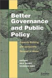 Better governance and public policy : capacity building for democratic renewal in Africa