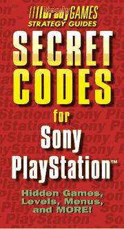 Cover of: Secret Codes for Sony PlayStation