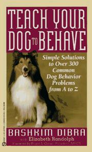 Cover of: Teach your dog to behave