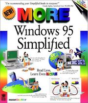 Cover of: MORE Windows® 95 Simplified® by Ruth Maran
