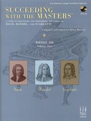 Cover of: Succeeding with the Masters, Baroque Era, Volume One by Helen Marlais