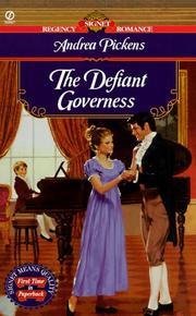 Cover of: The Defiant Governess