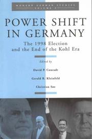 Cover of: Power Shift in Germany: The 1998 Election and the End of the Kohl Era (Modern German Studies Volume 5)