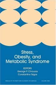 Stress, obesity, and metabolic syndrome