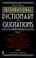 Cover of: New International Dictionary of Quotations, 3rd Edition
