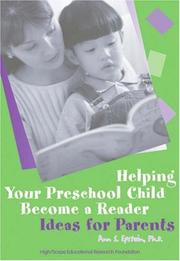 Cover of: Helping Your Preschool Child Become a Reader: Ideas for Parents