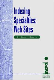 Cover of: Indexing Specialties by Heather Hedden