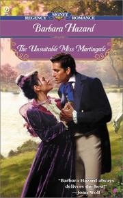 Cover of: The Unsuitable Miss Martingale by Barbara Hazard