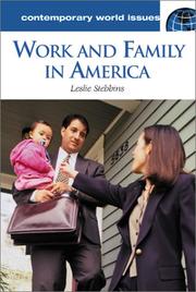 Cover of: Work and Family in America: A Reference Handbook