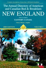 Cover of: Annual Directory of American and Canadian Bed and Breakfasts, 2000 : New England Includes Eastern Canada