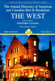 Cover of: The West (Annual Directory of Western Bed & Breakfasts)
