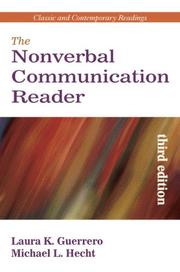 The nonverbal communication reader by Joseph A. DeVito
