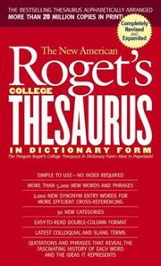Cover of: New American Roget's College Thesaurus in Dictionary Form (Revised & Updated) (Signet Reference)