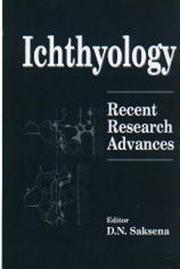 Cover of: Ichthyology: Recent Research Advances