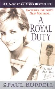 Cover of: A royal duty by Paul Burrell