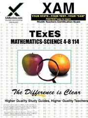 Cover of: TExES Mathematics-Science 4-8 114