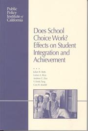 Cover of: Does School Choice Work? Effects on Student Integration and Achievement
