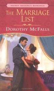Cover of: The Marriage List by Dorothy McFalls