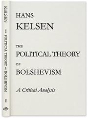 Cover of: The Political Theory of Bolshevism: A Critical Analysis