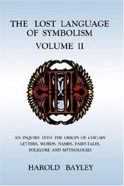 Cover of: The Lost Language of Symbolism Volume II