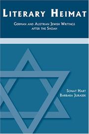 Cover of: Literary Heimat: German and Austrian Jewish Writings after the Shoah