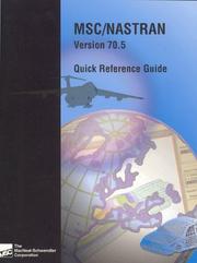 Cover of: MSC/NASTRAN Quick Reference Guide by MSC