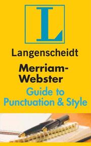 Cover of: Merriam-Webster Pocket Guide to Punctuation and Style