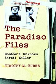 Cover of: The Paradiso Files: Boston's Unknown Serial Killer