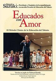 Cover of: Suzuki: Educas con Amor (To Learn With Love, Spanish Edition)