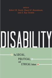 Cover of: Disability: The Social, Political, and Ethical Debate