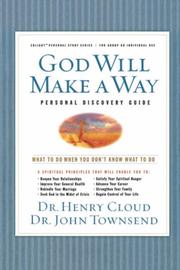 Cover of: God Will Make a Way Personal Discovery Guide: What to Do When You Don't Know What to Do