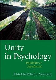 Cover of: Unity in Psychology by Robert J. Sternberg