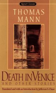 Cover of: Death in Venice and other stories by Thomas Mann