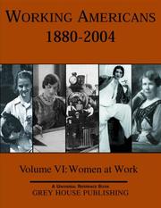 Cover of: Working Americans 1880-2004, Volume VI by URP