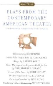 Cover of: Plays From the Contemporary American Theater