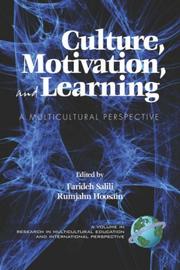 Cover of: Culture, Motivation and Learning: A Multicultural Perspective (PB) (Research in Multicultural Education and International Perspectives)