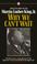 Cover of: Why We Can't Wait