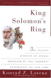 Cover of: King Solomon's ring