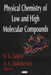 Cover of: Physical Chemistry Of Low And High Molecular Compounds