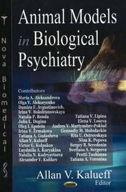 Cover of: Animal Models in Biological Psychiatry (Nova Biomedical)