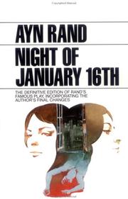 Cover of: The Night of January 16th (Plume)