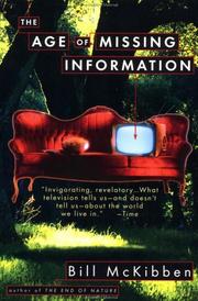 Cover of: The age of missing information