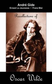 Cover of: Recollections of Oscar Wilde by André Gide, Ernest La Jeunesse