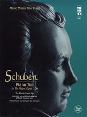 Cover of: Music Minus One Piano: Schubert Piano Trio in E-flat major, op. 100, D929 (Book & 2 CDs)